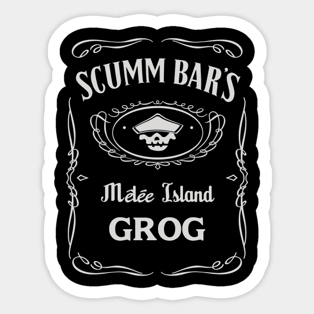 Scumm Bar's GROG Sticker by Whitebison